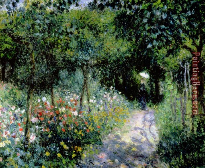 Pierre Auguste Renoir Woman in a Garden